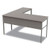 Urban Series L- Shaped Desk, 59" X 59" X 29.5", Ash