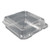 Plastic Clear Hinged Containers, 9 X 8.63 X 3, Clear, 200/carton