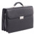 Milestone Briefcase, Fits Devices Up To 15.6", Leather, 5 X 5 X 12, Black