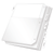 CRD84010CB Poly Ring Binder Pockets with 5 Insertable Tabs, Clear