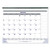 Net Zero Carbon Monthly Desk Pad Calendar, 22 X 17, White/gray/blue Sheets, Black Binding, 12-month (jan To Dec): 2024