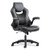 9-one-one High-back Racing Style Chair With Flip-up Arms, Supports Up To 225 Lb, Black Seat, Gray Back, Black Base