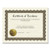 Ready-to-use Certificates, Excellence, 11 X 8.5, Ivory/brown/gold Colors With Brown Border, 6/pack