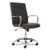 5-eleven Mid-back Executive Chair, Supports Up To 250 Lb, 17.1" To 20" Seat Height, Black Seat/back, Chrome Base