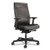 Ignition 2.0 Upholstered Mid-back Task Chair With Lumbar, Supports 300 Lb, 17" To 22" Seat, Black Vinyl Seat/back, Black Base