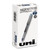 Vision Elite Blx Series Hybrid Gel Pen, Stick, Extra-fine 0.5 Mm, Blue-infused Black Ink, Gray/blue/clear Barrel