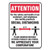 Social Distance Signs, Wall, 7 X 10, Customers And Employees Distancing, Humans/arrows, Red/white, 10/pack