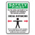 Social Distance Signs, Wall, 10 X 14, Customers And Employees Distancing Clean Environment, Humans/arrows, Green/white, 10/pk