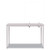 Protector Series Frameless Glass Desktop Divider, 35.4 X 0.16 X 35.4, Clear/aluminum