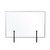 Protector Series Glass Aluminum Desktop Divider, 40.9 X 0.16 X 27.6, Clear