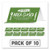 Besafe Messaging Table Top Tent Card, 8 X 3.87, Sorry! Area Closed Thank You For Keeping A Safe Distance, Green, 10/pack