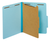 PFX23730P Pendaflex® Classification Folders, Standard, 1 Divider, Embedded Fasteners, 2/5 Cut Tab, Blue, Letter, 10/BX, 5 BX/CT