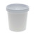 Paper Round Food Container And Lid Combo, 16 Oz, 3.75" Diameter X 3.88" H, White, 250/carton