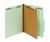 PFX23776R Classification Folders, 100% Recycled, 1 Divider, Embedded Fasteners, 2/5 Cut Tab, Light Green, Letter, 10/BX, 5 BX/CT