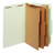 PFX29091 Classification Folders, Standard, 3 Dividers, Embedded Fasteners, 2/5 Cut Tab, Light Green, Legal, 10/BX, 5 BX/CT