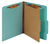 PFXPU41LBL Classification Folders, Standard, 1 Divider, Bonded Fasteners, 2/5 Cut Tab, Light Blue, Letter,  100 EA/CT