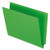 PFXH110DGR Color End Tab Folders, Green