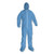 A65 Zipper Front Hood And Boot Flame-resistant Coveralls, Elastic Wrist And Ankles, X-large, Blue, 25/carton