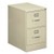 Two-drawer Economy Vertical File, 2 Legal-size File Drawers, Putty, 18" X 25" X 28.38"