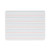 Magnetic Two-sided Red/blue Ruled Dry Erase Board, 12" X 9", White Surface, 12/pack