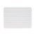 Magnetic Two-sided Red And Blue Ruled Dry Erase Board, 12 X 9, Ruled White Front/unruled White Back, 12/pack