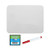 Dry Erase Board Set With Assorted Color Markers, 12 X 9, White Surface, 12/pack