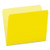 PFX152YEL Pendaflex® Two-Tone Color File Folders, Letter Size, Yellow, Straight Cut, 100/BX