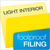 Colored File Folders, Straight Tabs, Letter Size, Yellow/light Yellow, 100/box