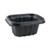 Earthchoice Entree2go Takeout Container, 12 Oz, 5.65 X 4.25 X 2.57, Black, Plastic, 600/carton