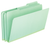 PFX17171EE Pressboard Expansion File Folders, Legal size, Light Green