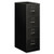 Economy Vertical File, 4 Legal-size File Drawers, Black, 18" X 25" X 52"