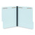 Top Tab Classification Folders, 2" Expansion, 2 Fasteners, Letter Size, Light Blue Exterior, 25/box