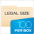 PFX75312 Pendaflex?? File Folders, Legal Size, Manila, 1/2 Cut, 100/BX