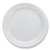 Famous Service Plastic Dinnerware, Plate, 6" Dia, White, 125/pack, 8 Packs/carton