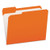 PFXR15213ORA Pendaflex® Color File Folders with Interior Grid, Letter Size, Orange, 1/3 Cut, 100/BX