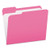 PFXR15213PIN Pendaflex® Color File Folders with Interior Grid, Letter Size, Pink, 1/3 Cut, 100/BX