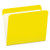 PFXR152YEL Pendaflex® Color File Folders with Interior Grid, Letter Size, Yellow, Straight Cut, 100/BX