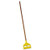 Invader Wood Side-gate Wet-mop Handle, 54", Natural/yellow