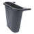 Saddle Basket Recycling Bin, Plastic, Black