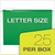 PFX04152x2BGR Pendaflex?? Extra Capacity Reinforced Hanging Folders, 2", Letter Size, 1/5 Cut, Bright green, 25/BX