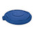 Brute Self-draining Flat Top Lids For 32 Gal Round Brute Containers, 22.25" Diameter, Blue