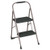 Big Step Folding Stool, 2-step, 200 Lb Capacity, 20.5" Working Height, 22" Spread, Black/gray