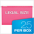 PFX0415315PIN Pendaflex?? Reinforced Hanging Folders, Legal Size, Pink, 1/5 Cut, 25/BX