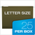 PFX0415215 Pendaflex?? Reinforced Hanging Folders, Letter Size, Standard Green, 1/5 Cut, 25/BX