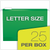 PFX0415215BGR Pendaflex?? Reinforced Hanging Folders, Letter Size, Bright Green, 1/5 Cut, 25/BX