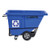 Rotomolded Recycling Tilt Truck, 1 Cu Yd, 1,250 Lb Capacity, Plastic/steel Frame, Blue