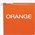 PFX0415215ORA Pendaflex?? Reinforced Hanging Folders, Letter Size, Orange, 1/5 Cut, 25/BX