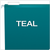 PFX0415215TEA Pendaflex?? Reinforced Hanging Folders, Letter Size, Teal, 1/5 Cut, 25/BX