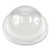 Pet Cold Cup Dome Lids, Fits 9 Oz To 12 Oz Pet Cups, Clear, 100/pack