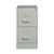 Vertical Letter File Cabinet, 2 Letter-size File Drawers, Light Gray, 15 X 22 X 28.37